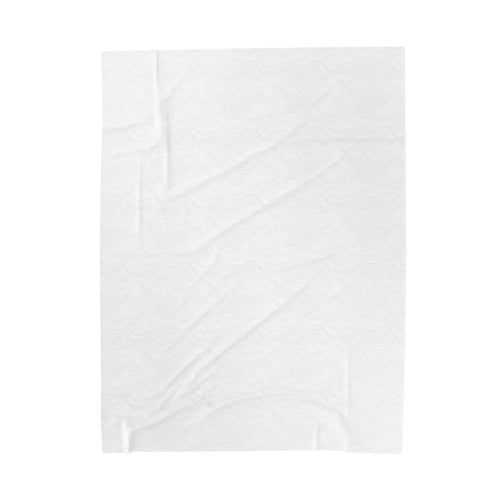 Americana Abstract Velveteen Plush Blanket — Red White Blue Modern Stars & Waves